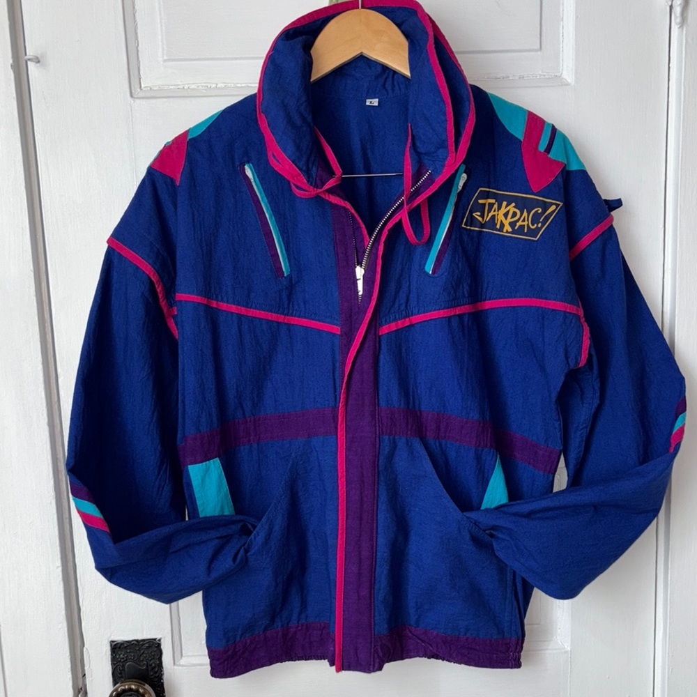 VINTAGE 80’S JAKPAC PACKABLE WINDBREAKER JACKET